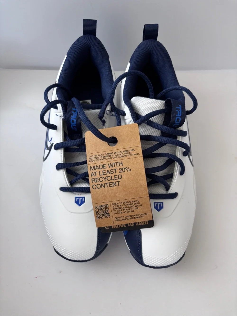 NEW Nike Force Trout 9 Keystone Baseball Cleats White FB9731-103 Youth Size 5Y